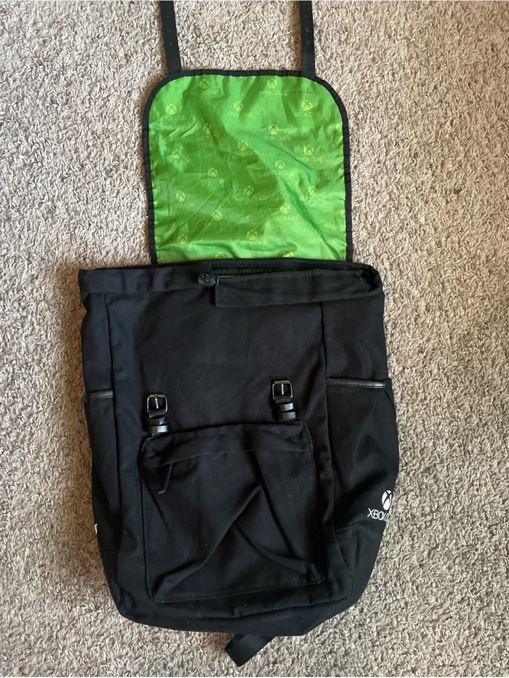 Gamestop Xbox One Backpack Padded Travel Console Gaming Bag Black